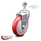 Service Caster 5 Inch Red Polyurethane Wheel Swivel 1/2 Inch Threaded Stem Caster SCC SCC-TS20S514-PPUB-RED-121315 - alternate 2